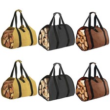 Lot de 2 sacs porte bois de