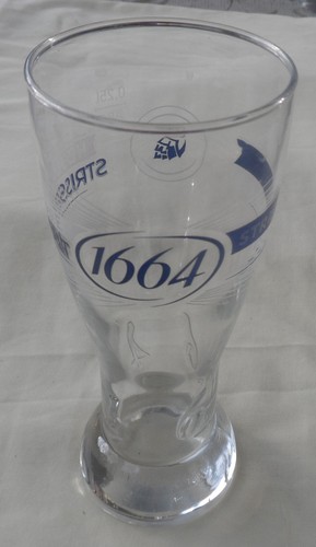 Verre bière haut 1664 - verre,