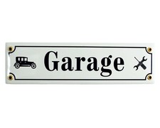 Plaque émaillée GARAGE