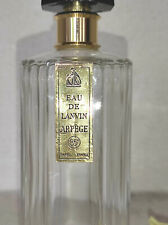 Ancien et Grand Flacon de parfum EAU DE LANVIN " Arpège " Hauteur 15,5 cm