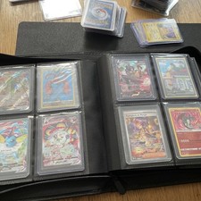 Classeur Pokemon rempli RARE état neuf 75 cartes FR et JP Sortis De Booster