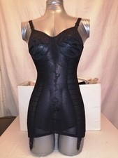 Gaine Corset Silhouette Noir 4 Jarretelles T 95 B (36B) Z1000