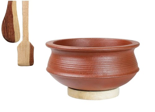 Pot terre cuite rouge - 1, l