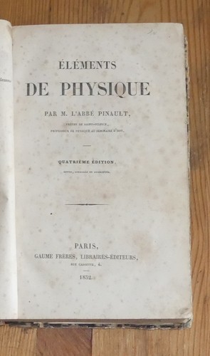 éléments physique 1852 - physique,