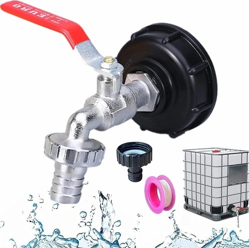 Robinet cuve 1000l 4 - robinet, 3/4"