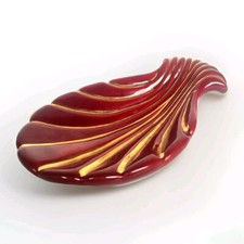 VIDE POCHE EN CERAMIQUE FORME DE COQUILLAGE ANNÉES 50