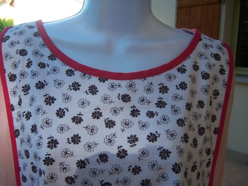 Tablier chasuble imprimé noir