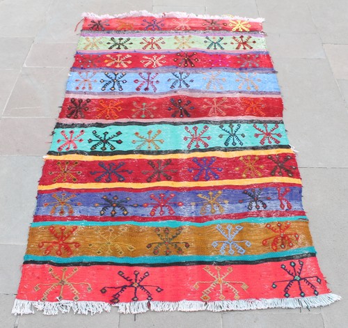 Tapis turc kilim - , 39''x64''