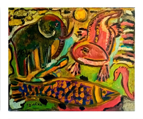 Jungle 80x65 tableau - la,