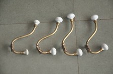 4 PC Vieux Laiton & Céramique