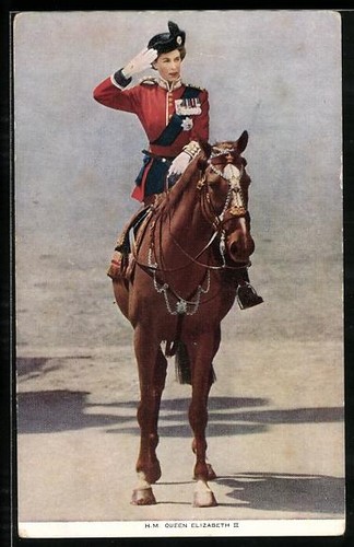 Carte postale reine elizabeth - postale,