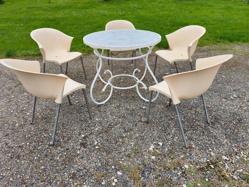 Salon jardin fer forgé - salon,