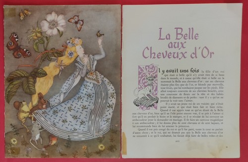 Conte belle cheveux or - cheveux, d'or