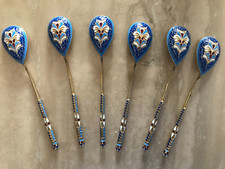 CLOISONNE 6 CUILLERES EMAUX