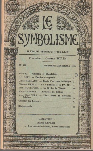 Revue symbolisme 367 - revue, n°367