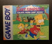 NOTICE SEULE - BART SIMPSONS ESCAPE FROM CAMP DEADLY GAME BOY