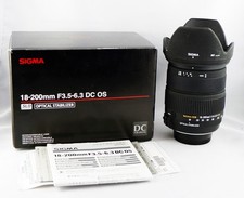 Sigma 18-200Mm F3,5-6,3 Dc Os Hsm Nikon Af-D, 1 An De Garantie!