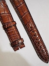 Bracelet Montre Franck Muller en crocodile marron neuf- 18/16 mm