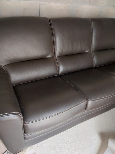 Canapé cuir roche bobois - cuir,