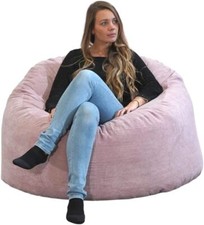 Pouf Poire Géant 100 cm en Velours Côtelé Doux et Confortable Généreusement