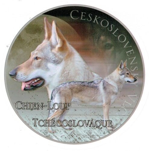 Autocollants design chien loup - autocollants,
