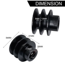 Double V Ceinture Poulie Pour