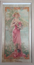 Tableau sur soie du peintre