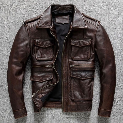 Veste vintage homme cuir - en,