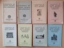 LOT  8 CATALOGUES LIBRAIRIE