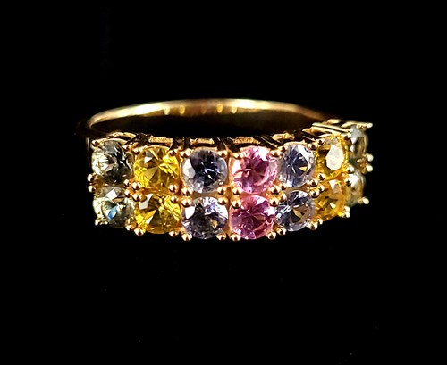 Bague saphir vintage or - bague, en