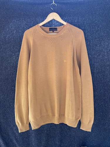 Pull moutarde col rond - , en