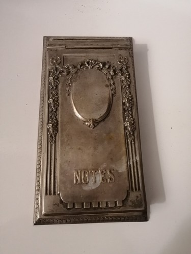 Ancien carnet bal métal - carnet,
