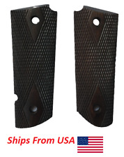 WWII US Army Original M1911 / 1911 .45 Colt Ebony Wood Pistol Grips Reproduction