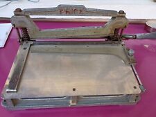 Ancienne Rogneuse Papier Priox Pour Déco Uniquement Matériel Vintage industriel