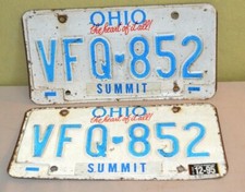 2 Plaques d'Immatriculation