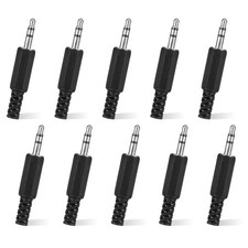 10pcs 5mm trs stereo male - trs,