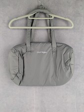 Sac à Main Courrèges Effet Doudoune Logo Spellout Gris Sans Armatures Nylon