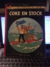 TINTIN COKE EN STOCK b24 de 1958
