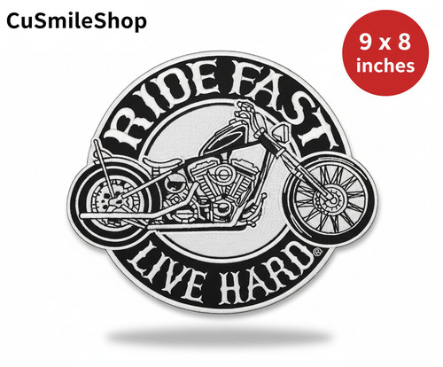 Patch moto rond cusmileshop - rond,