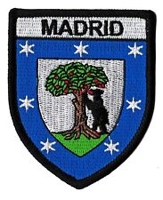 Patche Madrid écusson brodé transfert patch thermocollant Espagne blason