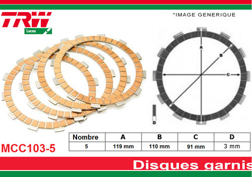 Kit disques garni - disques,