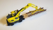 Pelle RR Liebherr A922 et palonnier à coupon de voie en HO.