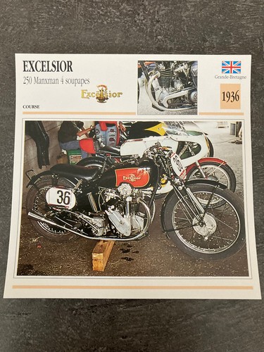 Carte fiche moto collection - carte,