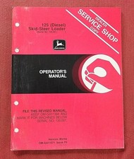 Original 1980 John Deere 125 DIESEL Mini Chargeur Tracteur Opérateurs Manuel