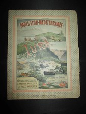 ancien cahier P.L.M. train
