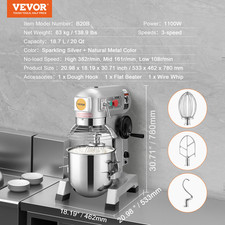 VEVOR Robot De Cuisine Mixeur