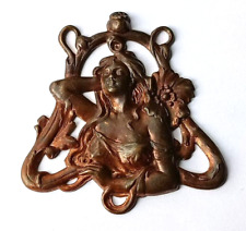 Ancien Ornement bronze laiton Art deco Art Nouveau antique Victorian ornament .