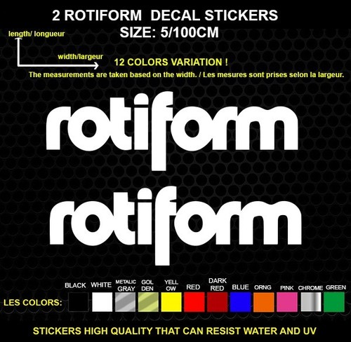 Rotiform logo autocollant - rotiform,