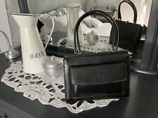 Vintage Véritable Sac À Main  De Luxe En Cuir Croco Epoque Guerre 1920/1945