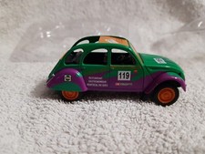 CITROEN 2 CV RALLYE RAID 119 PUBLICITE FACOM VERT VIOLET - Miniature ELIGOR 1/43